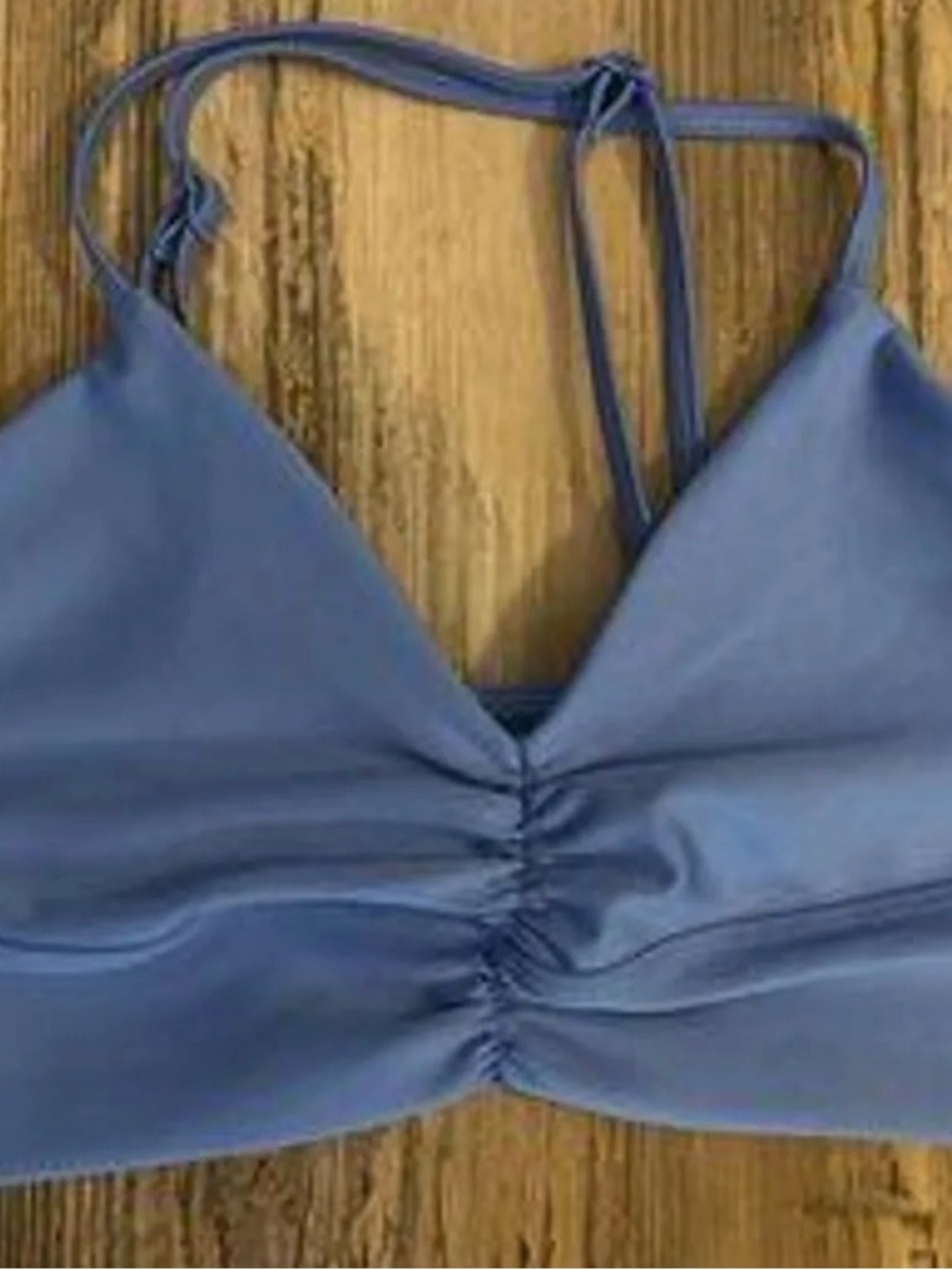 ALO Yoga Light Blue Strappy Bralette